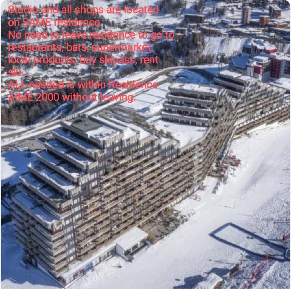 Studio Cosy 2100M Pied Des Pistes-Direct To Ski Slopes-Ski In Ski Out-La Plagne Aime 2000 Exterior photo
